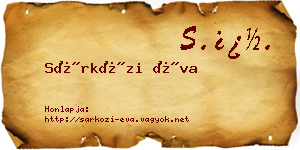 Sárközi Éva névjegykártya