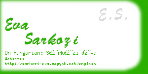 eva sarkozi business card